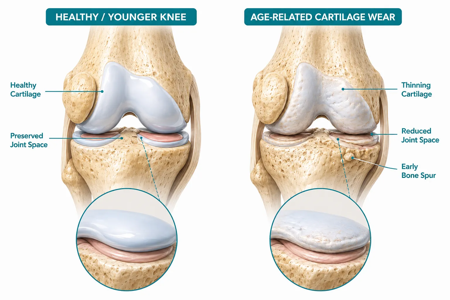 Aging and knee osteoarthritis — TEMP IMAGE, replace with real photo/graphic