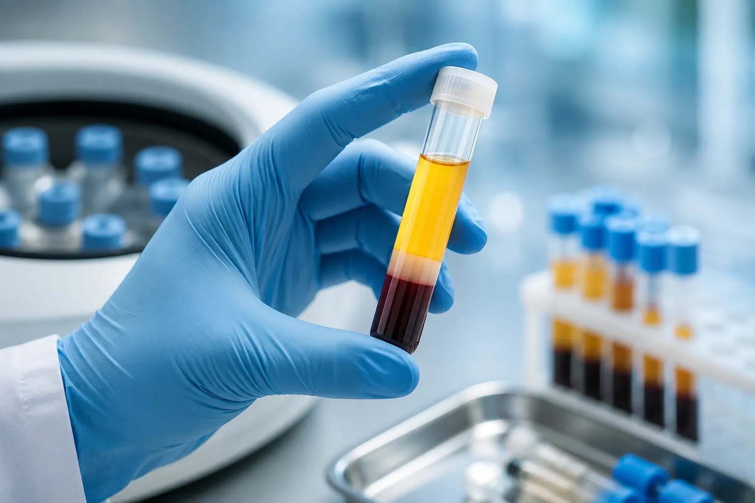 Platelet-Rich Plasma (PRP) therapy illustration